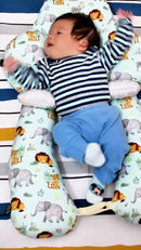 Travesseiro Para Bebê Anatômico Almofada Ninho De Segurança Dormir Calmante 2 em 1 Dupla Face