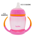 Copo de Treinamento Infantil com Alça e Bico de Silicone para Bebê Introdução Alimentar Menino Menina Buba