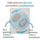 Kit 2 Colheres de Treinamento Autoalimentação 6m+ Cinza Rosa Verde 13143 - Buba
