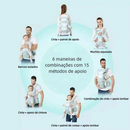 Banco De Cintura Para Bebê Canguru Passeio Varias Cores Mochila Infantil Hipseat CarrierPara Bebê
