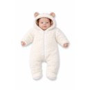 Macacão Bebê Menino e Menina Ursinho Sherpa Pele de Carneiro Infantil Quentinho Soft