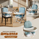 Cadeira de Alimentação bebe Cadeirinha de Refeição Infantil Para Bebê Portátil Cloud Bege Fox Premium Baby 0 à 15 Kg.