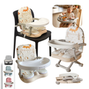 Cadeira de Alimentação bebe Cadeirinha de Refeição Infantil Para Bebê Portátil Cloud Bege Fox Premium Baby 0 à 15 Kg.