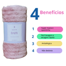 Manta Bebê Fleece Pipoquinha 70x100cm | Cobertor Infantil Macio e Quentinho | Antialérgica