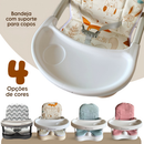 Cadeira de Alimentação bebe Cadeirinha de Refeição Infantil Para Bebê Portátil Cloud Bege Fox Premium Baby 0 à 15 Kg.
