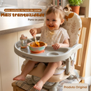 Cadeira de Alimentação bebe Cadeirinha de Refeição Infantil Para Bebê Portátil Cloud Bege Fox Premium Baby 0 à 15 Kg.