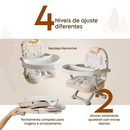 Cadeira de Alimentação bebe Cadeirinha de Refeição Infantil Para Bebê Portátil Cloud Bege Fox Premium Baby 0 à 15 Kg.