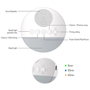 Máquina de ruído branco infantil, luz noturna com carregamento USB, reprodutor de som para dormir com suporte