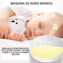Máquina de ruído branco infantil, luz noturna com carregamento USB, reprodutor de som para dormir com suporte