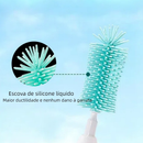 Conjunto Limpeza Elétrica de Escova de Mamadeira Silicone Recarregável Multifuncional para Viagens