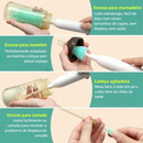 Conjunto Limpeza Elétrica de Escova de Mamadeira Silicone Recarregável Multifuncional para Viagens