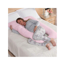 Travesseiro De Corpo Para Gestante gravida 200 fios Micropercal 120x60cm Ergonomico Cama Macio