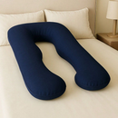 Travesseiro De Corpo Para Gestante gravida 200 fios Micropercal 120x60cm Ergonomico Cama Macio