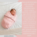 Saco Saquinho de Dormir para Bebê Recém Nascido Frio Inverno c/ Sherpa e Velcro Premium