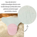Saco Saquinho de Dormir para Bebê Recém Nascido Frio Inverno c/ Sherpa e Velcro Premium